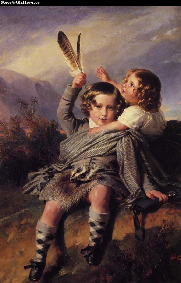 Franz Xaver Winterhalter Prince Alfred and Princess Helena